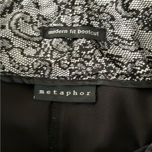 Metaphor Black Bootcut Trousers Size 4A